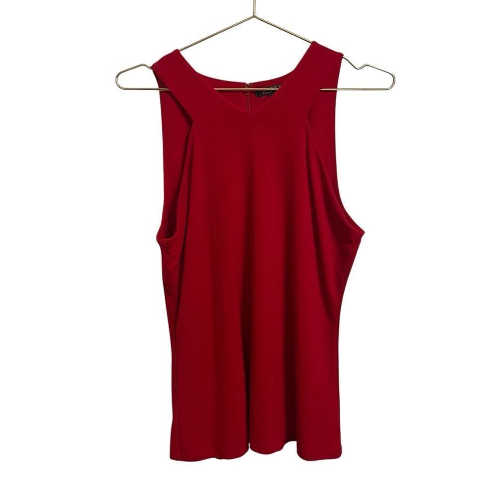 Lauren‎ Ralph Lauren Red Sleeveless Basic Tank Large